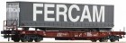 47630 Roco Standard well-flat car with trailer &quot;Fercam&quot;